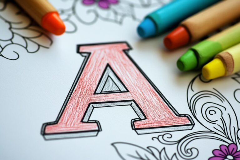 Letter “A” Coloring Pages : Fun & Educational Activity for Kids