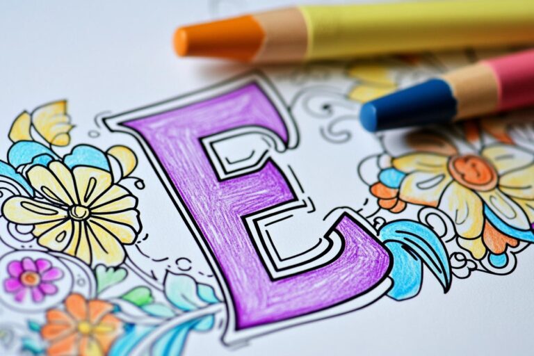 Letter “E” Coloring Pages : Fun Learning & Creative Fun