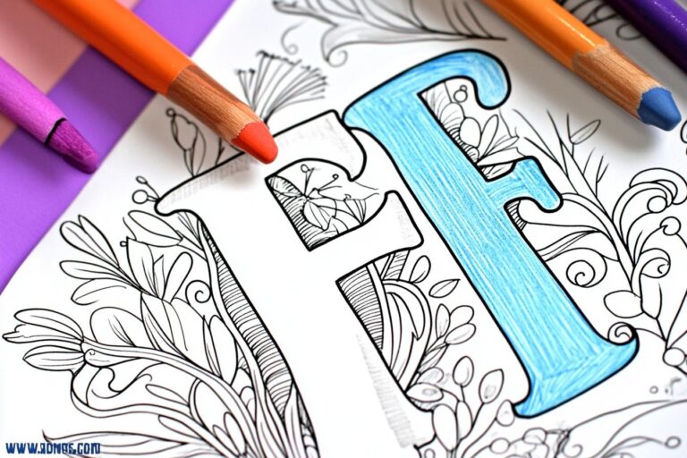 Letter “F” Coloring Pages : Fun Learning & Creativity