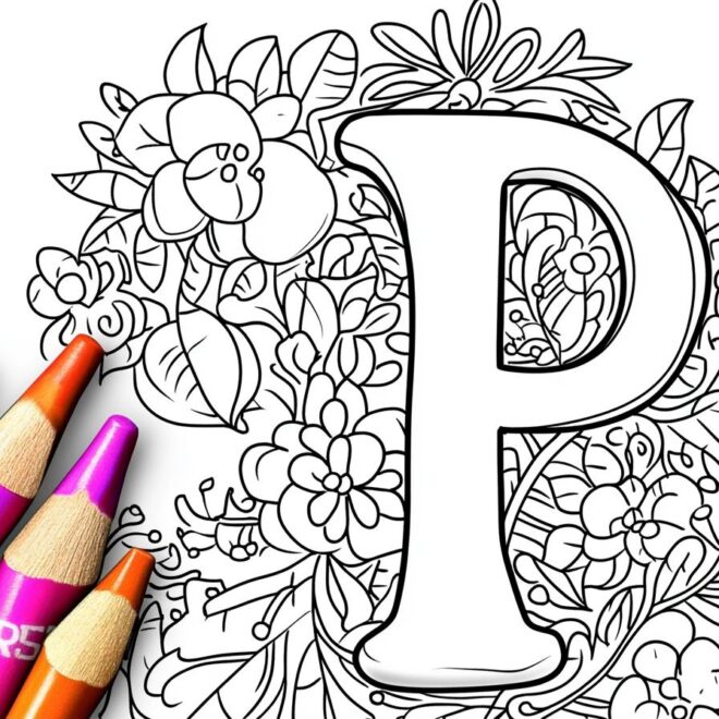 Letter “P” Coloring Pages : Fun & Educational Activities for Kids