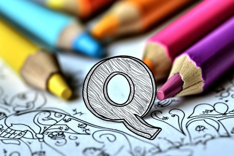 Letter “Q” Coloring Pages : Fun & Educational for Kids