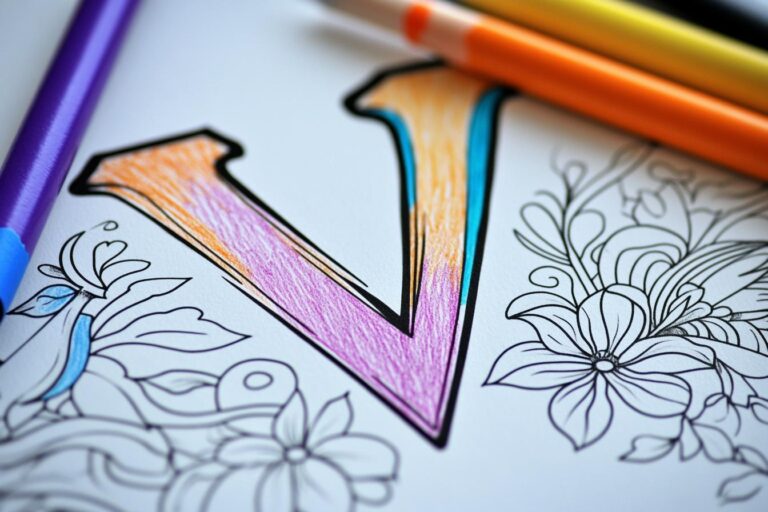 Letter “V” Coloring Pages : Fun Learning and Creative Fun
