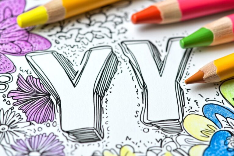 Letter “Y” Coloring Pages : Fun Learning & Creative Fun