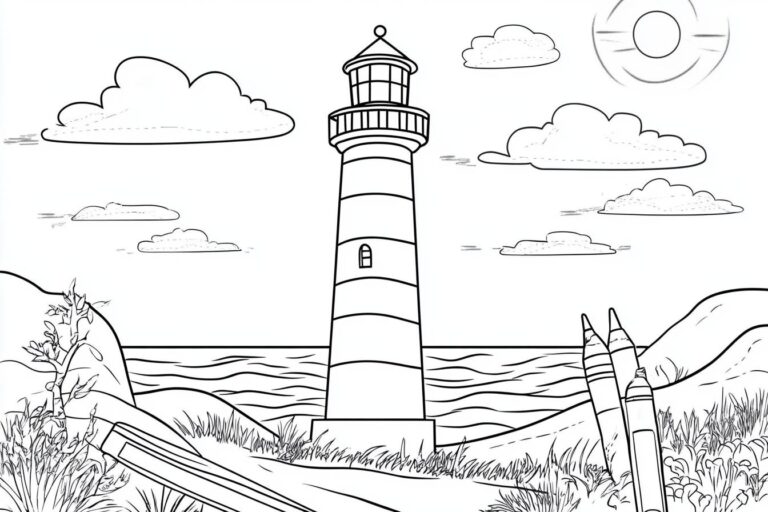 Lighthouse Coloring Pages : Fun and Educational Art for Kids