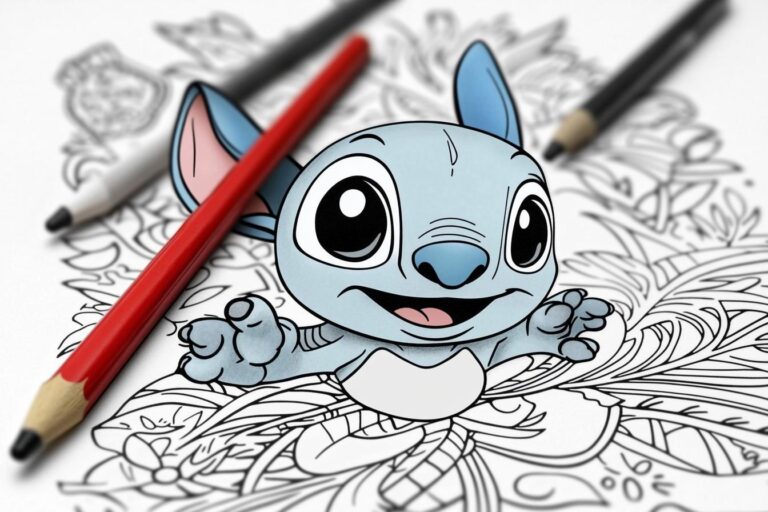 Lilo Stitch Coloring Pages : Free Printable Fun for Kids