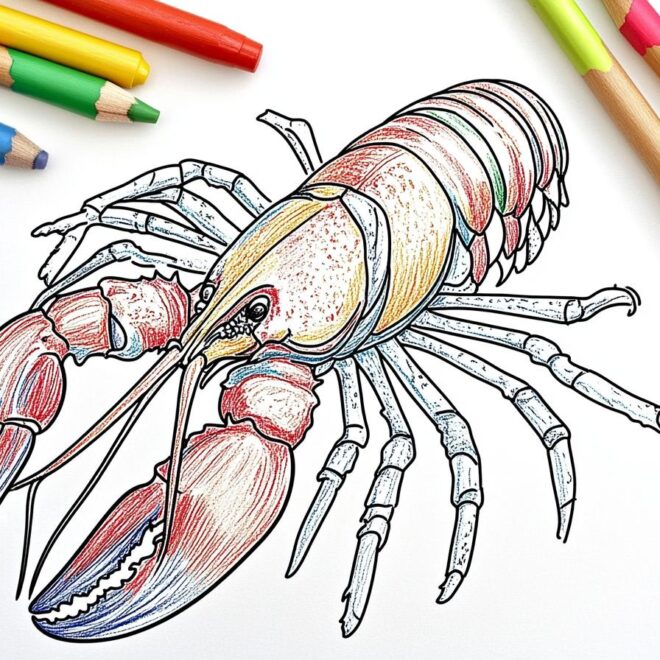 Lobster Coloring Pages : Fun & Educational Activity for Kids