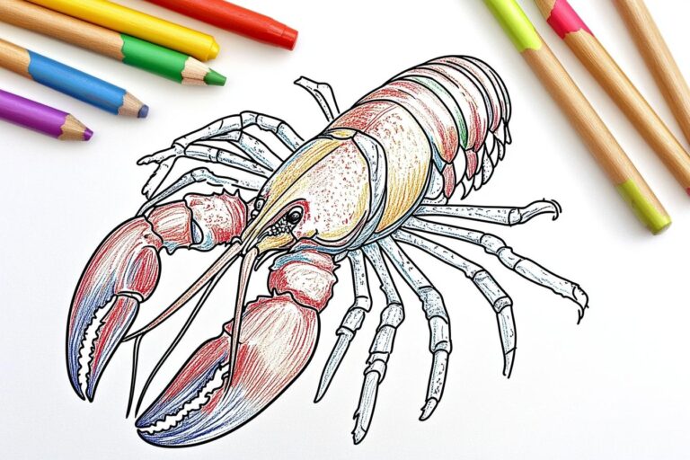 Lobster Coloring Pages : Fun & Educational Activity for Kids