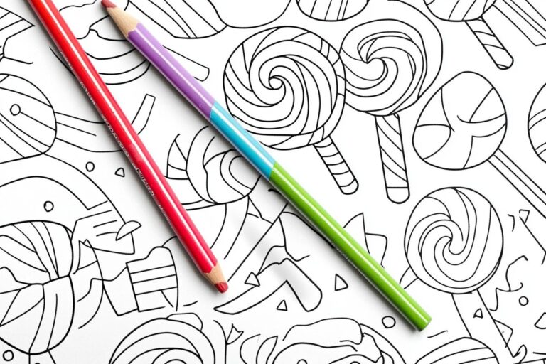 Lollipop Coloring Pages : Sweet Treats & Creative Fun