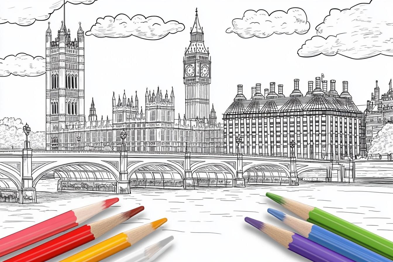London Coloring Pages Free Printable PDF London Coloring Pages
