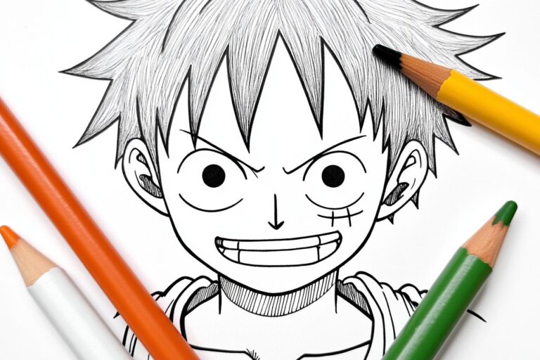 Luffy Coloring Pages : Color the Adventures of One Piece
