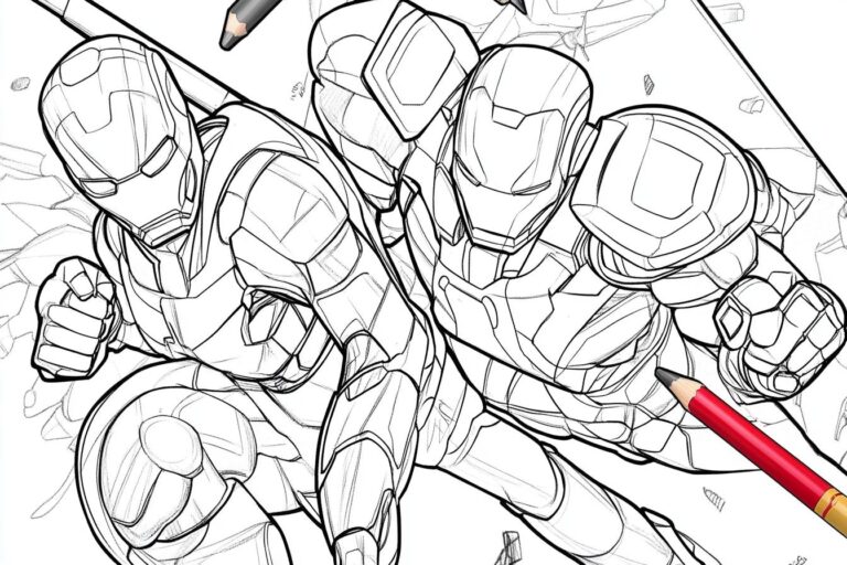 Marvel Avengers Coloring Pages : Unleash Your Inner Superhero