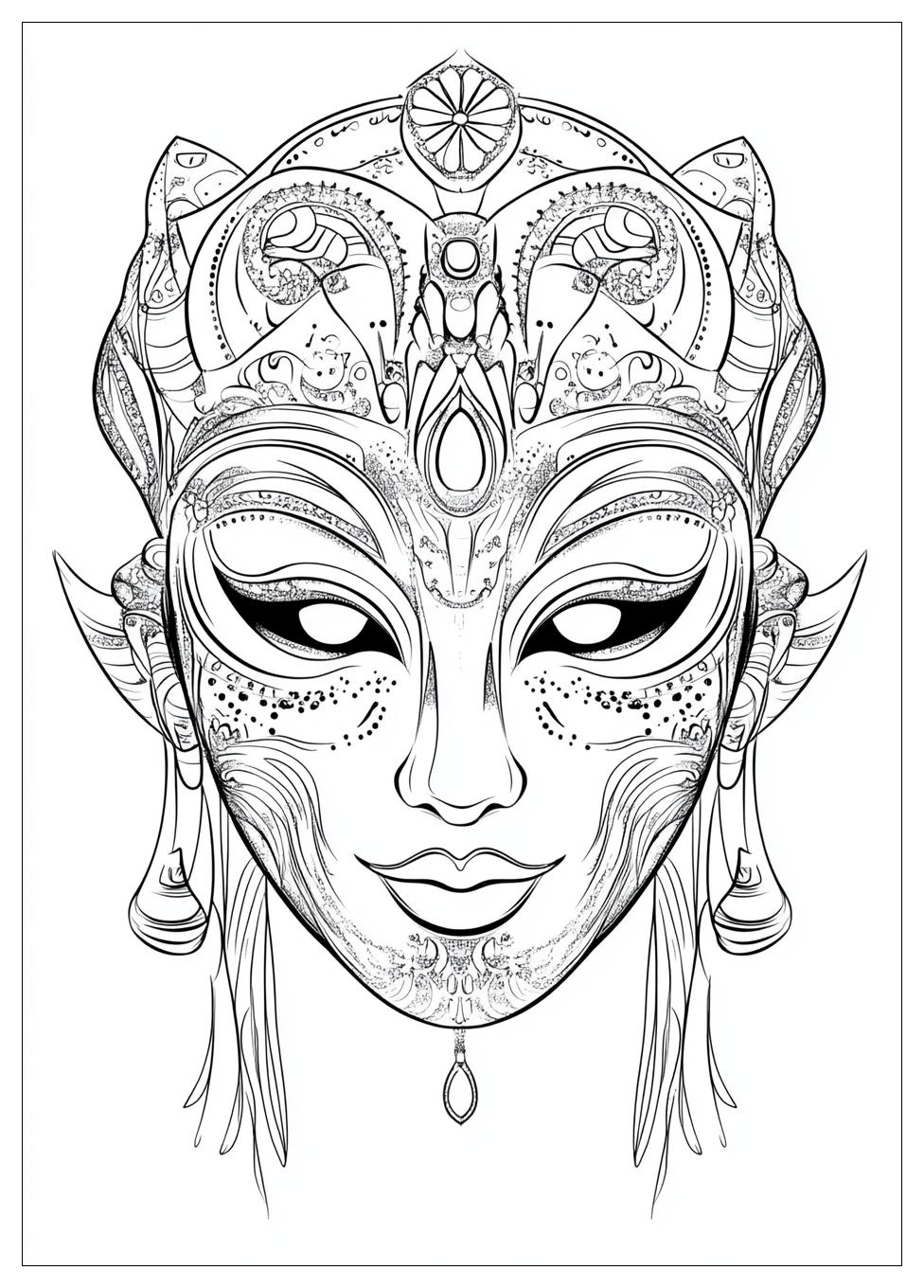 mask_coloring_pages_22