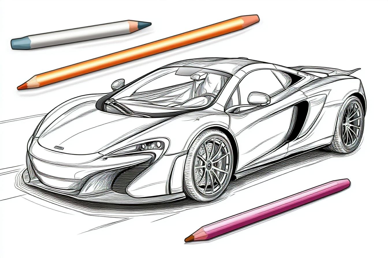 Free Printable PDF Mclaren Coloring Pages