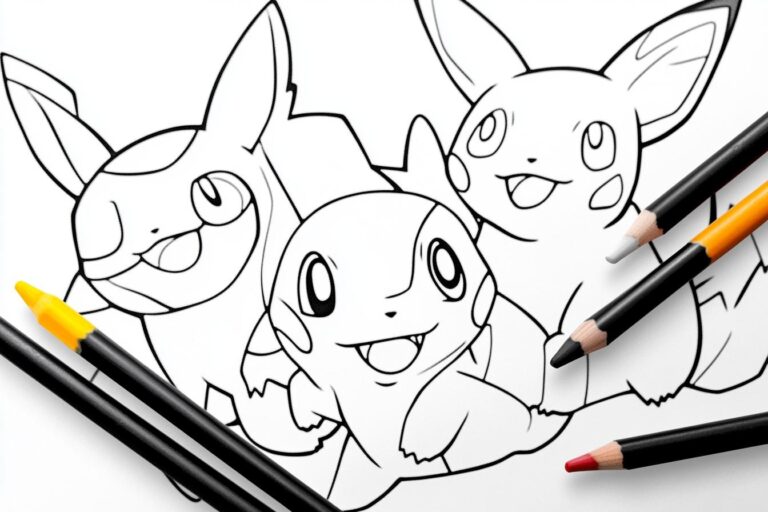 Mega Pokemon Coloring Pages : Unleash Your Inner Artist with Powerful Pokemon Designs