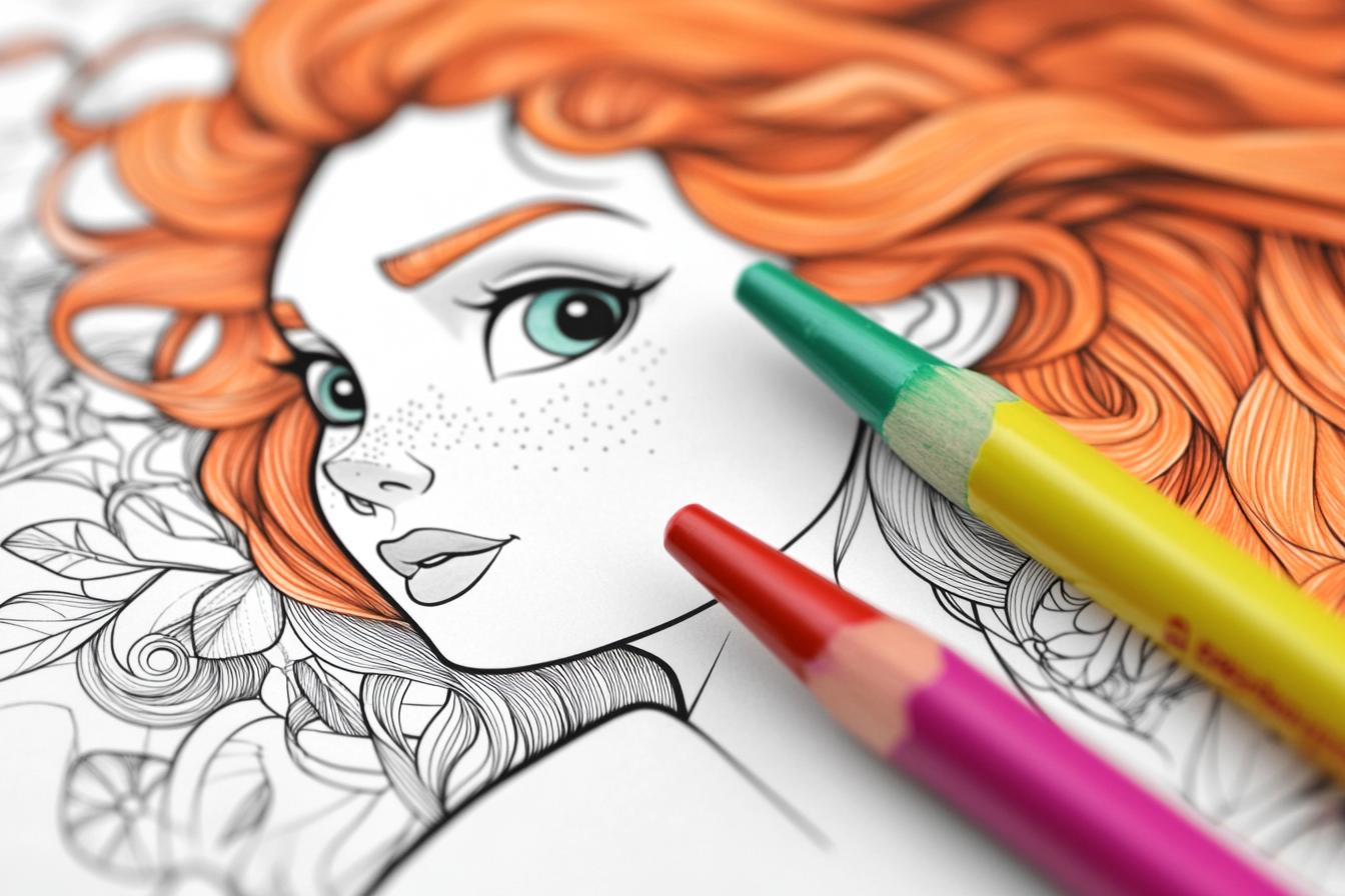 Merida Coloring Pages Free Printable PDF Merida Coloring Pages