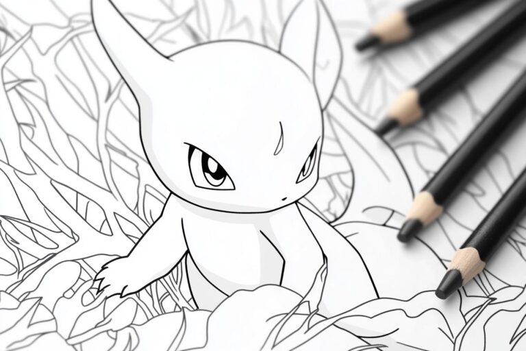 Mewtwo Coloring Pages : Unleash Your Inner Artist with Printable Pokemon Art