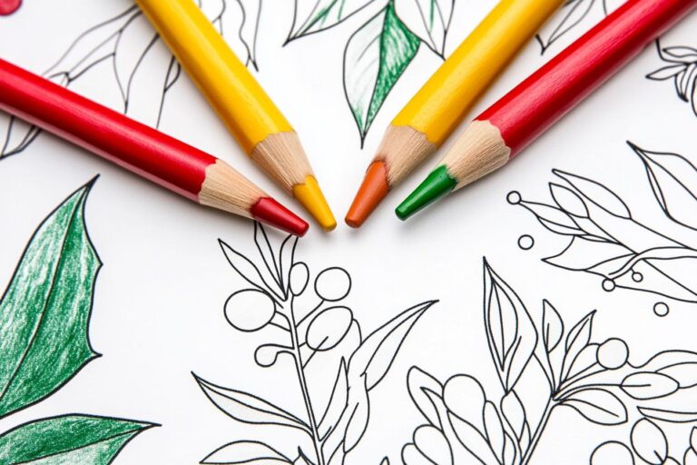 Mistletoe Coloring Pages : Festive Fun for All Ages