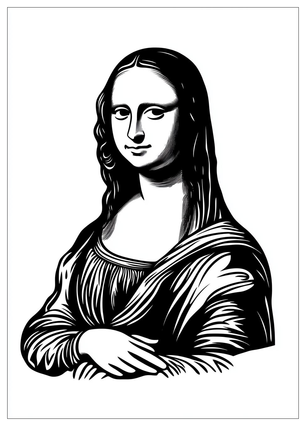 mona_lisa_coloring_pages_1
