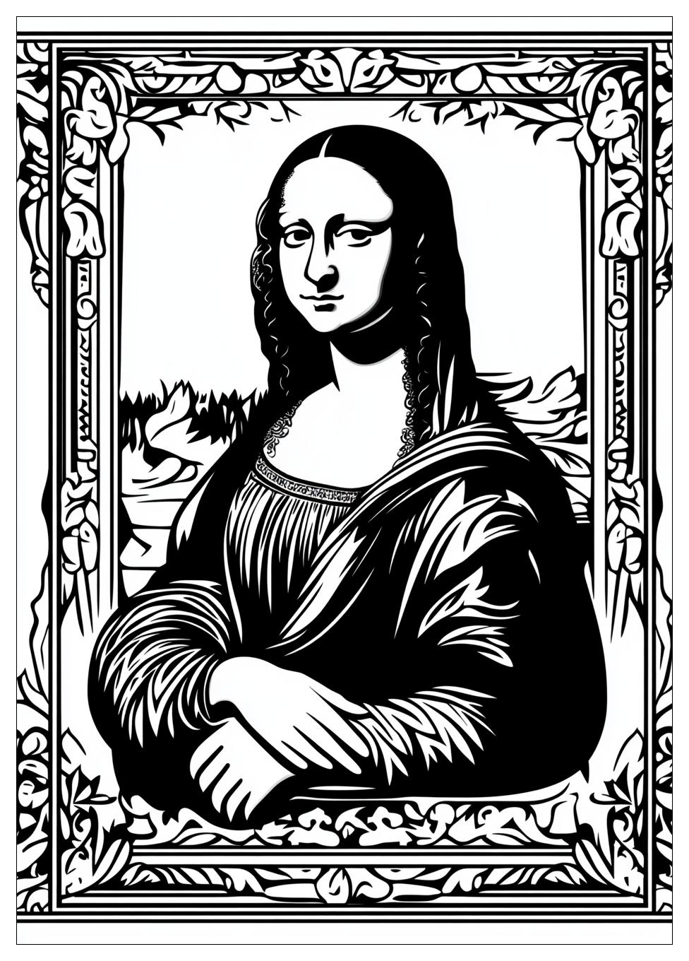 mona_lisa_coloring_pages_13