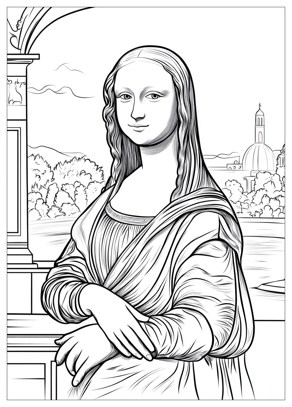 mona_lisa_coloring_pages_16