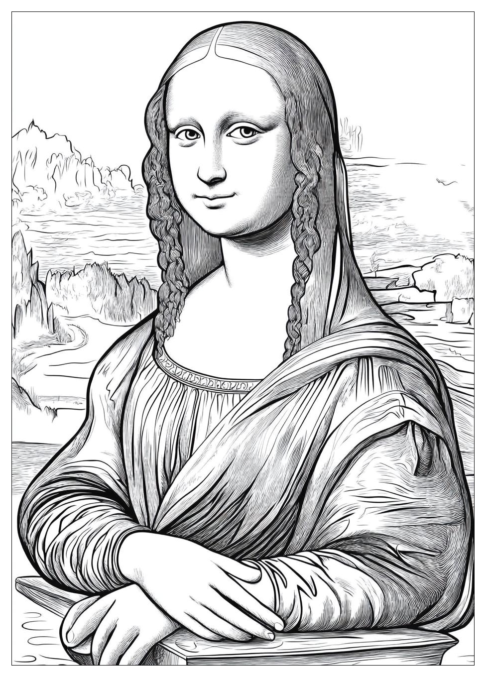 mona_lisa_coloring_pages_2