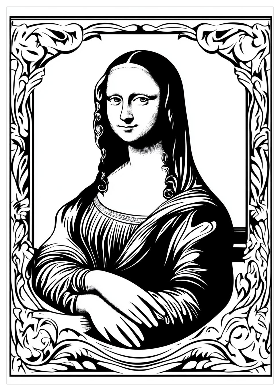 mona_lisa_coloring_pages_20