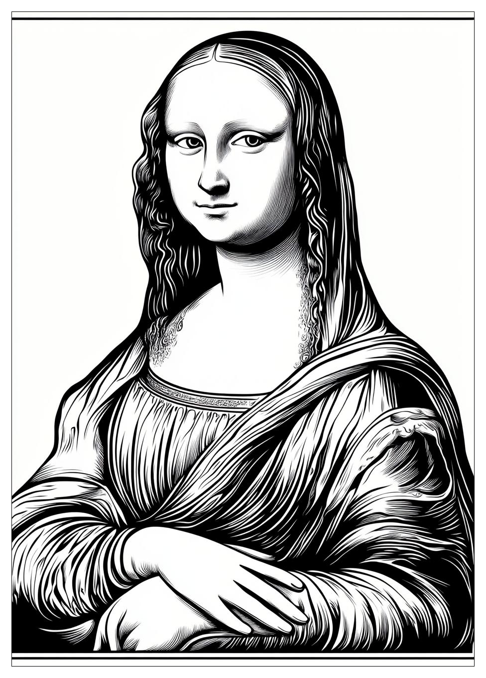 mona_lisa_coloring_pages_4