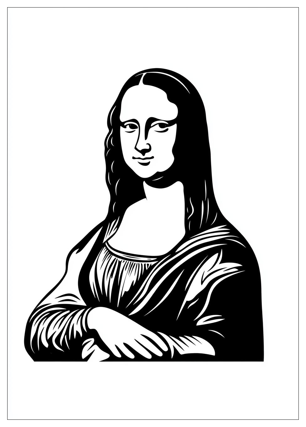 mona_lisa_coloring_pages_9