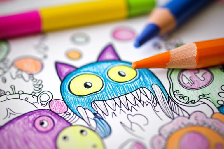 Monster Coloring Pages : Unleash Your Inner Artist