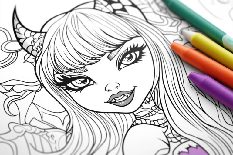 Monster High Coloring Pages : Unleash Your Monster High Creativity