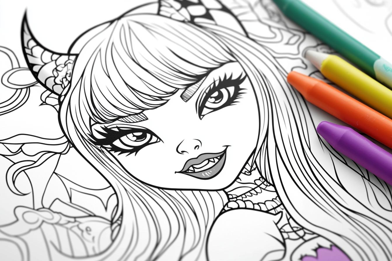 Monster High Coloring Pages Free Printable PDF Monster High Coloring Pages