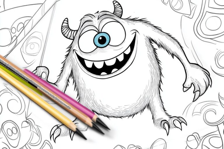 Monsters Inc Coloring Pages : Color Your Way into Monstropolis