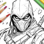 Mortal Combat Coloring Pages : Unleash Your Inner Fighter