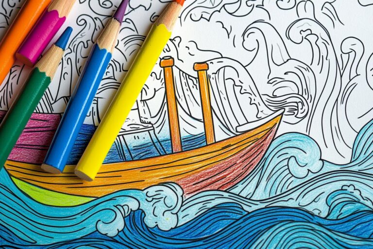 Moses and Red Sea Coloring Pages : Coloring Fun with Biblical Stories