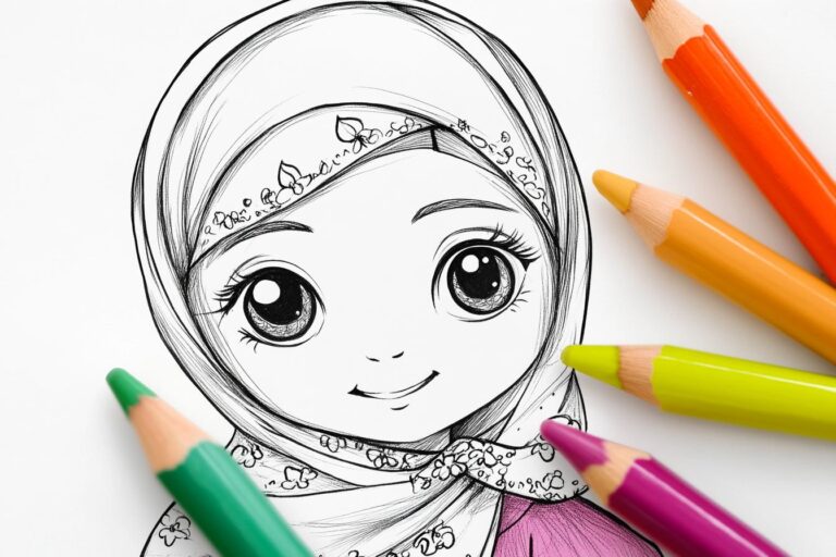 Muslimah Coloring Pages : Explore Islamic Art & Creativity