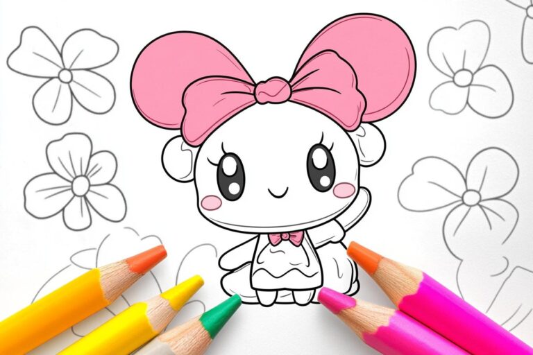 My Melody Coloring Pages : Coloring Fun with My Melody