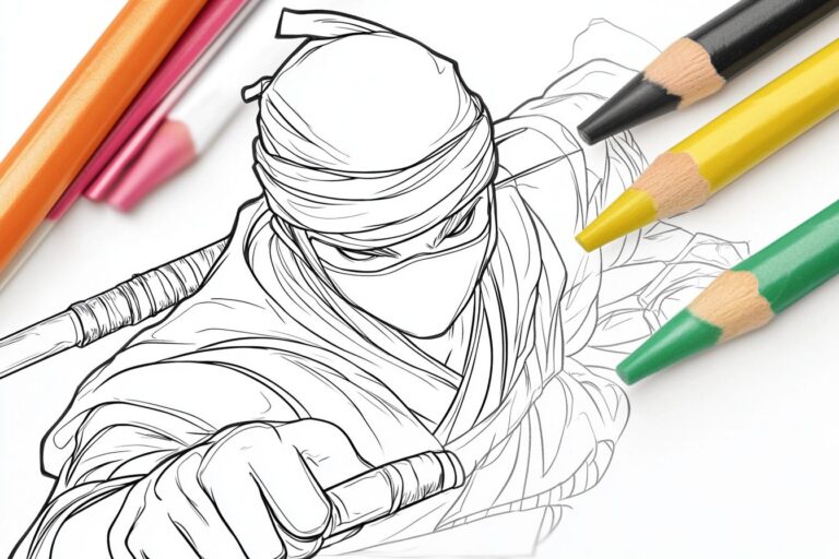 Ninja Coloring Pages : Unleash Your Inner Ninja