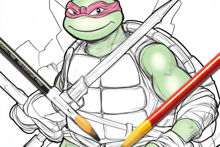 Ninja Turtles Coloring Pages : Unleash Your Inner Turtle Power