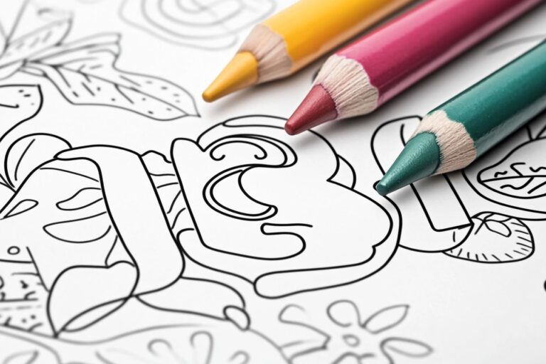Number 3 Coloring Pages : Fun Learning & Creative Fun for Kids