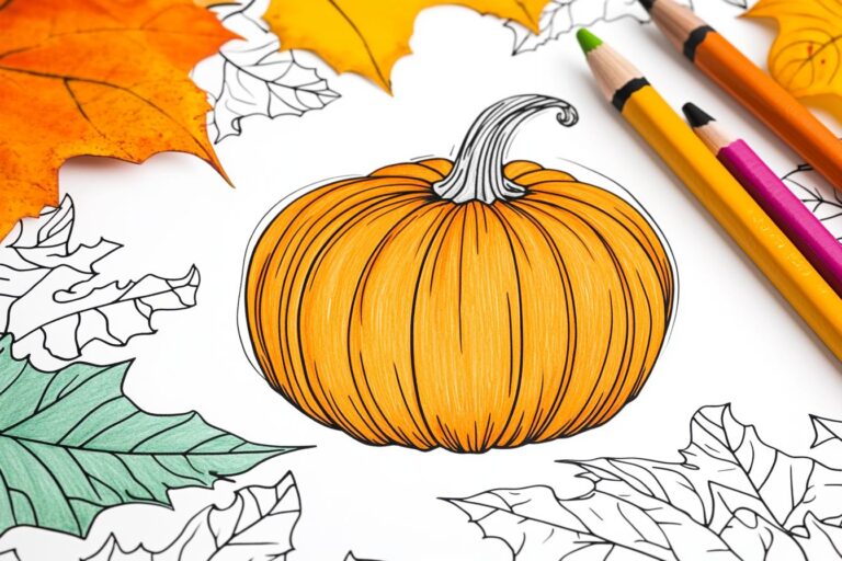 October Coloring Pages : Fall Fun for Kids and Adults