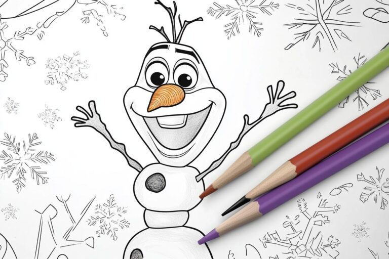 Olaf Coloring Pages : Fun for Frozen Fans
