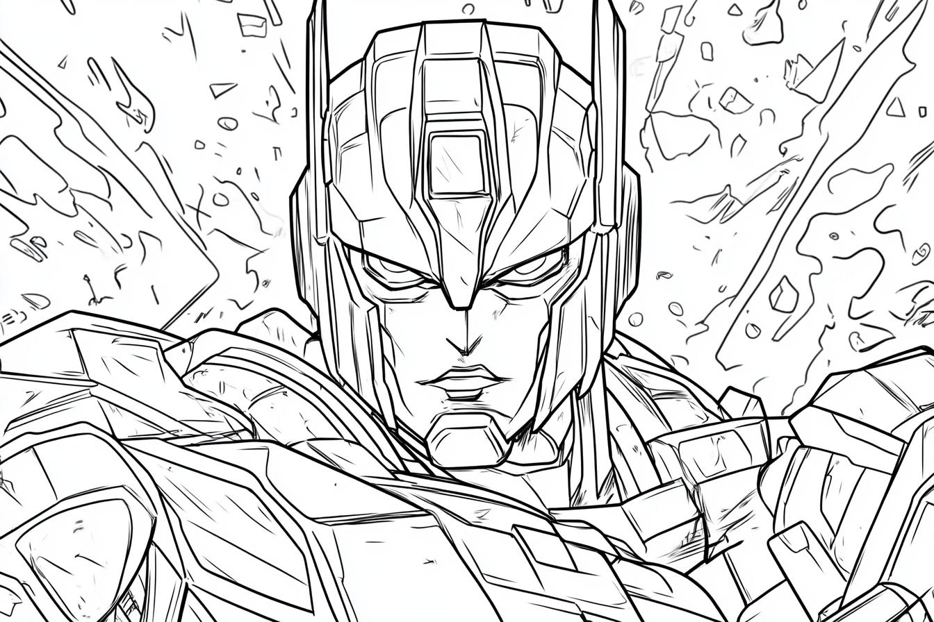 Free Printable PDF Optimus Prime Coloring Pages