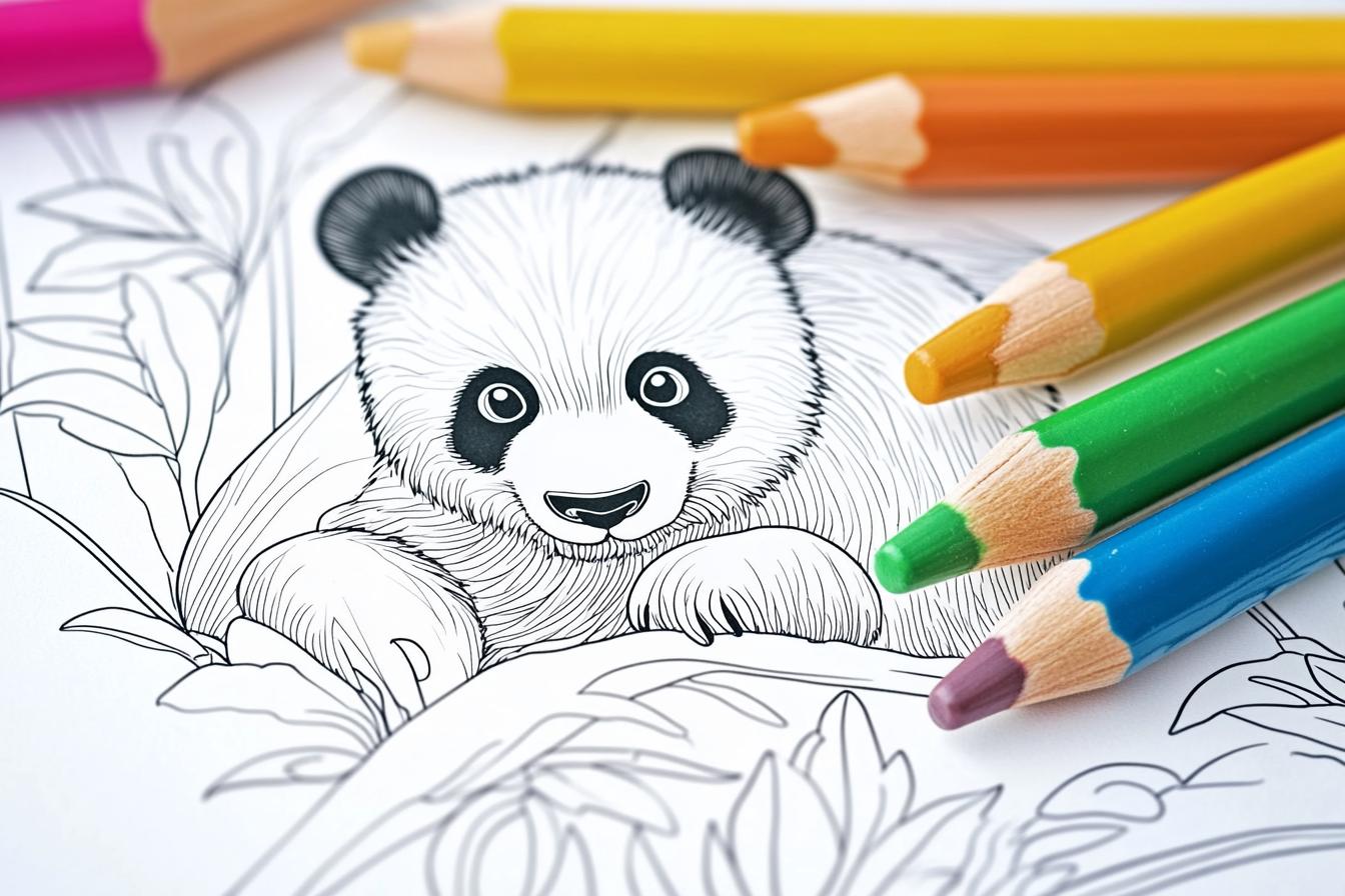 Panda Coloring Pages Free Printable PDF Panda Coloring Pages