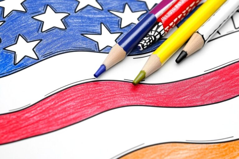 Patriotic Coloring Pages : Color Your National Pride
