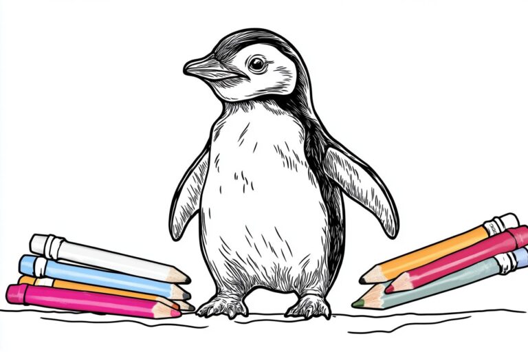 Penguin Coloring Pages : Fun for Kids and Educational Too