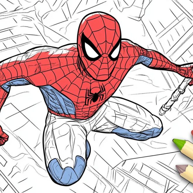 Peter Parker Coloring Pages : Unleash Your Inner Spider-Man