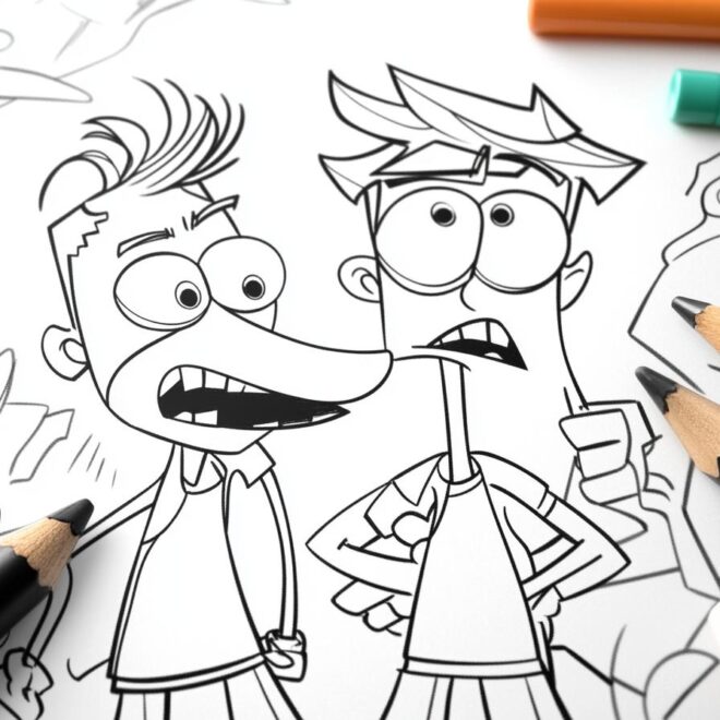 Phineas And Ferb Coloring Pages : Coloring Fun for Phineas and Ferb Fans