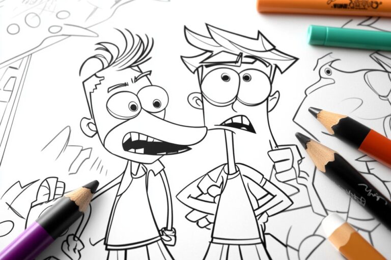 Phineas And Ferb Coloring Pages : Coloring Fun for Phineas and Ferb Fans