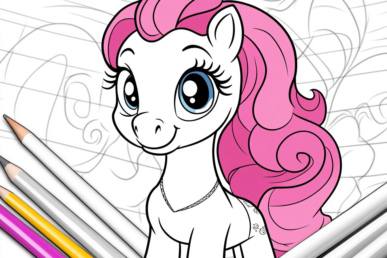 Pinkie Pie Coloring Pages Free Printable PDF Pinkie Pie Coloring Pages