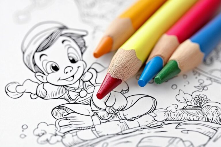 Pinocchio Coloring Pages : Fun for Kids, Creative Expression, and Skill Development
